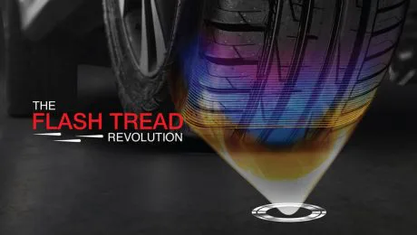 Flash tread tyre test in Dubai, tyre in Dubai, check tire in Dubai, Tyre test in jafza
